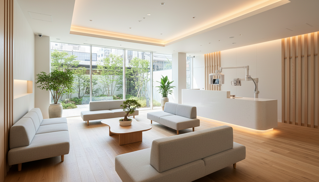 最新設備を備えた矯正歯科クリニックの内観