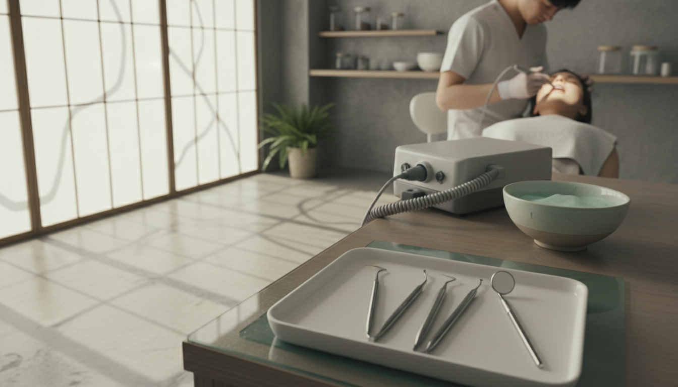 歯周病治療のプロフェッショナルケアの様子