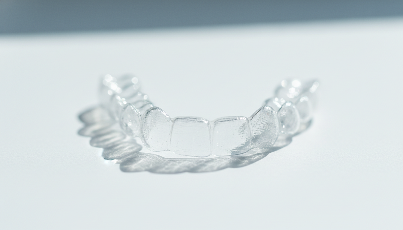 透明なインビザラインマウスピース矯正装置