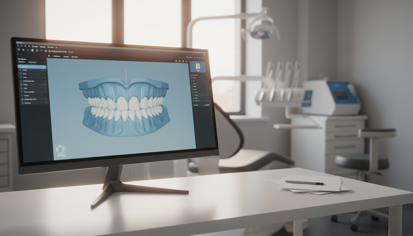 インビザライン3Dシミュレーション画面