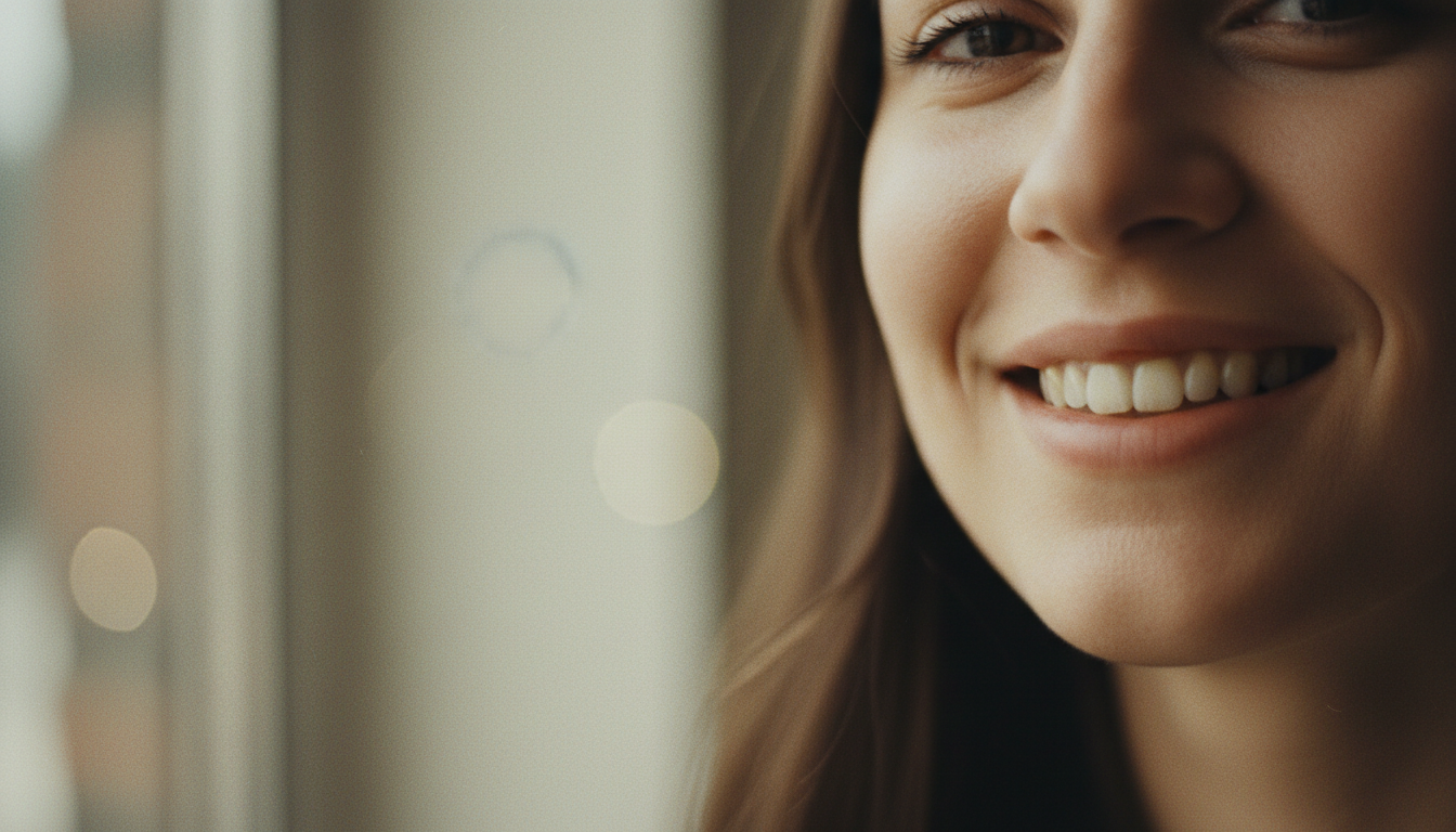 インビザライン装着時の自然な笑顔