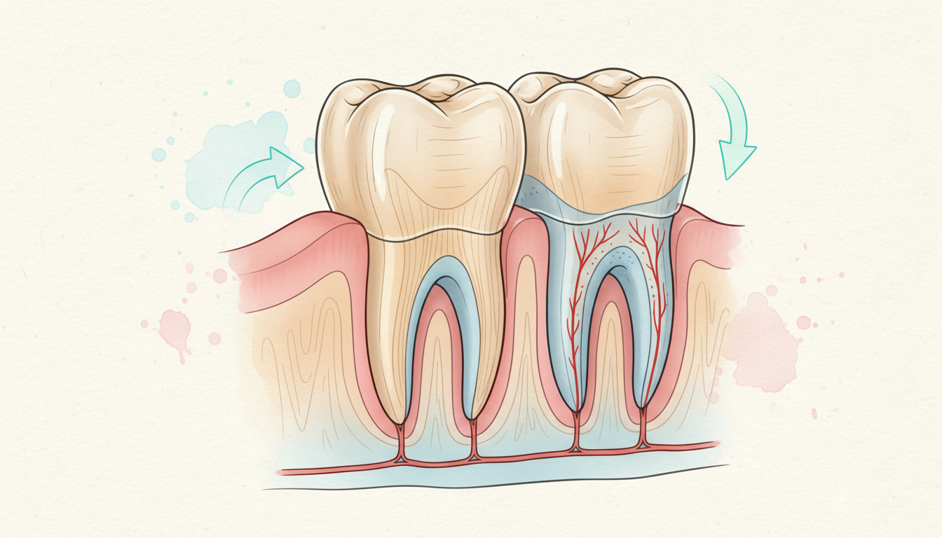 マウスピース交換時の歯の移動プロセスと痛みのメカニズム